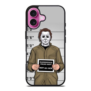 MICHAEL MYERS HALLOWEEN MUGSHOT iPhone 16 Plus Case Cover MICHAEL MYERS HALLOWEEN MUGSHOT iPhone 16 Plus Case Cover