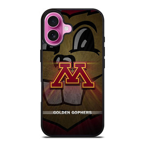 MINNESOTA GOLDEN GOPHERS METAL LOGO iPhone 16 Plus Case Cover