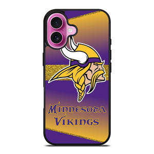 MINNESOTA VIKINGS GLITTER LOGO iPhone 16 Plus Case Cover