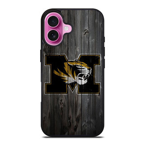 MISSOURI TIGERS FOOTBALL WOOD LOGO iPhone 16 Plus Case Cover MISSOURI TIGERS FOOTBALL WOOD LOGO iPhone 16 Plus Case Cover