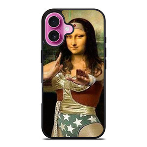 MONA LISA WONDER WOMAN iPhone 16 Plus Case Cover MONA LISA WONDER WOMAN iPhone 16 Plus Case Cover