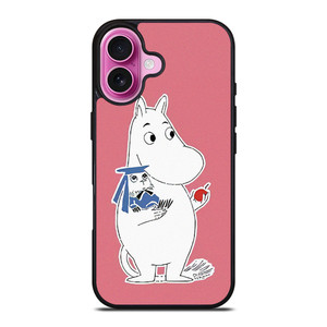 MOOMIN KAWAII CARTOON PINK iPhone 16 Plus Case Cover MOOMIN KAWAII CARTOON PINK iPhone 16 Plus Case Cover