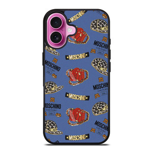 MOSCHINO COUTURE BEAR PATTERN iPhone 16 Plus Case Cover MOSCHINO COUTURE BEAR PATTERN iPhone 16 Plus Case Cover