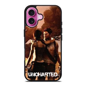 NATHAN DRAKE LARA CROFT UNCHARTED iPhone 16 Plus Case Cover NATHAN DRAKE LARA CROFT UNCHARTED iPhone 16 Plus Case Cover
