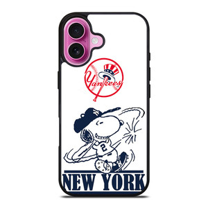 NEW YORK YANKEES SNOOPY BADGE iPhone 16 Plus Case Cover NEW YORK YANKEES SNOOPY BADGE iPhone 16 Plus Case Cover
