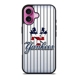 NEW YORK YANKEES USA FLAG STRIPE LOGO iPhone 16 Plus Case Cover NEW YORK YANKEES USA FLAG STRIPE LOGO iPhone 16 Plus Case Cover