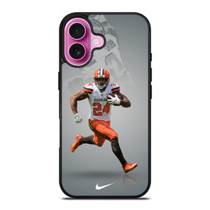 NICK CHUBB CLEVELAND BROWNS NIKE iPhone 16 Plus Case Cover NICK CHUBB CLEVELAND BROWNS NIKE iPhone 16 Plus Case Cover