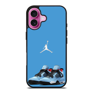 NIKE AIR JORDAN TRAVIS SCOTT BLUE iPhone 16 Plus Case Cover NIKE AIR JORDAN TRAVIS SCOTT BLUE iPhone 16 Plus Case Cover