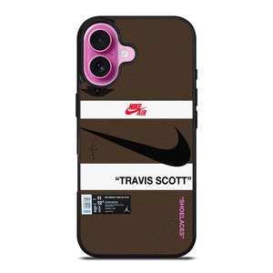 NIKE AIR TRAVIS SCOTT LOGO iPhone 16 Plus Case Cover NIKE AIR TRAVIS SCOTT LOGO iPhone 16 Plus Case Cover