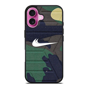 NIKE SWOOSH CAMO ARMY iPhone 16 Plus Case Cover NIKE SWOOSH CAMO ARMY iPhone 16 Plus Case Cover