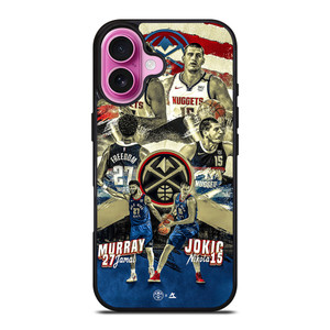 NIKOLA JOKIC X JAMAL MURRAY DENVER NUGGETS iPhone 16 Plus Case Cover NIKOLA JOKIC X JAMAL MURRAY DENVER NUGGETS iPhone 16 Plus Case Cover