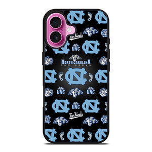 NORTH CAROLINA TAR HEELS LOGO PATTERN iPhone 16 Plus Case Cover