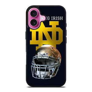NOTRE DAME FIGHTING IRIS FOOTBALL HELMET iPhone 16 Plus Case Cover