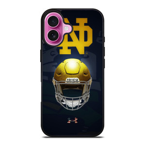 NOTRE DAME FIGHTING IRISH HELMET UNDER ARMOUR iPhone 16 Plus Case Cover NOTRE DAME FIGHTING IRISH HELMET UNDER ARMOUR iPhone 16 Plus Case Cover