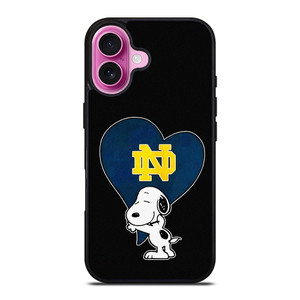 NOTRE DAME FIGHTING IRISH SNOOPY iPhone 16 Plus Case Cover NOTRE DAME FIGHTING IRISH SNOOPY iPhone 16 Plus Case Cover