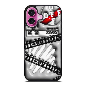 OFF WHITE 3D ART iPhone 16 Plus Case Cover