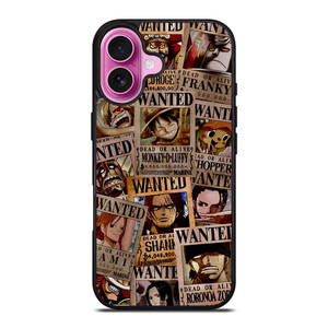 ONE PIECE WANTED POSTER COLLECTION iPhone 16 Plus Case Cover ONE PIECE WANTED POSTER COLLECTION iPhone 16 Plus Case Cover