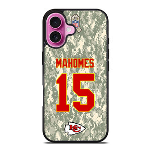 PATRICK MAHOMES KANSAS CITY CHIEFS CAMO KIT iPhone 16 Plus Case Cover PATRICK MAHOMES KANSAS CITY CHIEFS CAMO KIT iPhone 16 Plus Case Cover