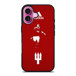 PAUL SCHOLES MANCHESTER UNITED ADIDAS iPhone 16 Plus Case Cover PAUL SCHOLES MANCHESTER UNITED ADIDAS iPhone 16 Plus Case Cover