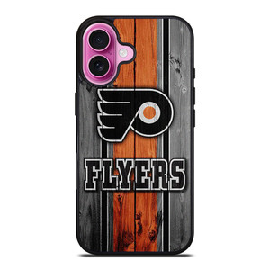PHILADELPHIA FLYERS HOCKEY WOOD LOGO iPhone 16 Plus Case Cover