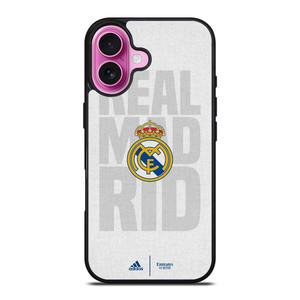 REAL MADRID ADIDAS LOGO iPhone 16 Plus Case Cover REAL MADRID ADIDAS LOGO iPhone 16 Plus Case Cover