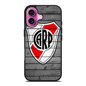 RIVER PLATE FOOTBALL WOOD LOGO iPhone 16 Plus Case Cover RIVER PLATE FOOTBALL WOOD LOGO iPhone 16 Plus Case Cover