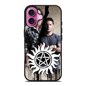 SAM AND DEAN WINCHESTER SUPERNATURAL LOGO iPhone 16 Plus Case Cover SAM AND DEAN WINCHESTER SUPERNATURAL LOGO iPhone 16 Plus Case Cover