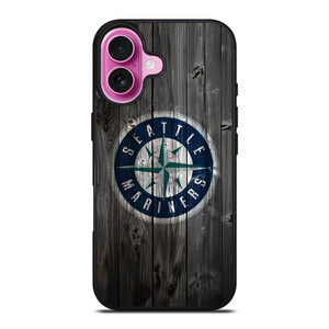 SEATTLE MARINERS WOODEN LOGO iPhone 16 Plus Case Cover