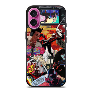 SPIDER-MAN MILES MORALES COLLAGE iPhone 16 Plus Case Cover SPIDER-MAN MILES MORALES COLLAGE iPhone 16 Plus Case Cover