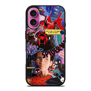 SPIDERMAN MILES MORALES COLLAGE iPhone 16 Plus Case Cover SPIDERMAN MILES MORALES COLLAGE iPhone 16 Plus Case Cover