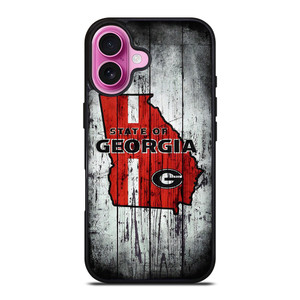 STATE OF GEORGIA WOOD SIGN iPhone 16 Plus Case Cover