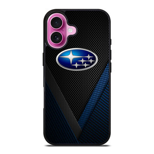 SUBARU BLUE CARBON EMBLEM iPhone 16 Plus Case Cover