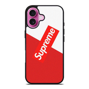 SUPREME SLICED LOGO iPhone 16 Plus Case Cover SUPREME SLICED LOGO iPhone 16 Plus Case Cover