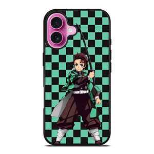 TANJIRO KAMADO DEMON SLAYER PATTERN iPhone 16 Plus Case Cover TANJIRO KAMADO DEMON SLAYER PATTERN iPhone 16 Plus Case Cover