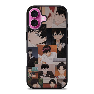 TOBIO KAGEYAMA HAIKYUU ANIME COLLAGE iPhone 16 Plus Case Cover TOBIO KAGEYAMA HAIKYUU ANIME COLLAGE iPhone 16 Plus Case Cover