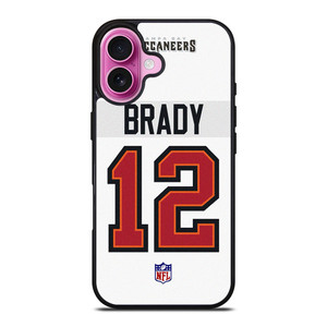 TOM BRADY TAMPA BAY BUCCANEERS WHITE KIT iPhone 16 Plus Case Cover