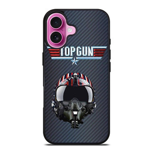 TOP GUN MAVERICK HELMET CARBON iPhone 16 Plus Case Cover TOP GUN MAVERICK HELMET CARBON iPhone 16 Plus Case Cover
