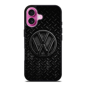 VW VOLKSWAGEN BLACK METAL EMBLEM iPhone 16 Plus Case Cover VW VOLKSWAGEN BLACK METAL EMBLEM iPhone 16 Plus Case Cover