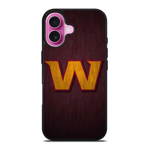 WASHINGTON COMMANDERS WOOD LOGO iPhone 16 Plus Case Cover WASHINGTON COMMANDERS WOOD LOGO iPhone 16 Plus Case Cover