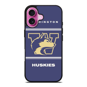 WASHINGTON HUSKIES FOOTBALL LOGO iPhone 16 Plus Case Cover WASHINGTON HUSKIES FOOTBALL LOGO iPhone 16 Plus Case Cover
