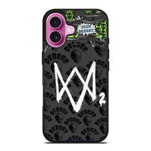 WATCH DOGS 2 GAMES ICON iPhone 16 Plus Case Cover WATCH DOGS 2 GAMES ICON iPhone 16 Plus Case Cover