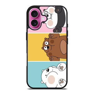WE BARE BEARS CUTE COLLAGE iPhone 16 Plus Case Cover WE BARE BEARS CUTE COLLAGE iPhone 16 Plus Case Cover