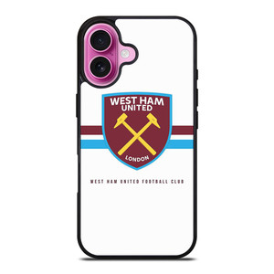 WEST HAM UNITED FOOTBALL CLUB LONDON iPhone 16 Plus Case Cover WEST HAM UNITED FOOTBALL CLUB LONDON iPhone 16 Plus Case Cover