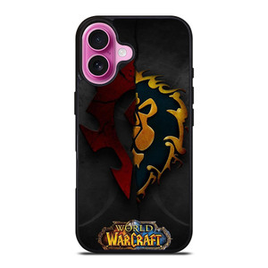 WORLD OF WARCRAFT HORDE ALLIANCE LOGO iPhone 16 Plus Case Cover WORLD OF WARCRAFT HORDE ALLIANCE LOGO iPhone 16 Plus Case Cover