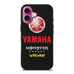 YAMAHA RACING VR46 CARBON LOGO iPhone 16 Plus Case Cover YAMAHA RACING VR46 CARBON LOGO iPhone 16 Plus Case Cover