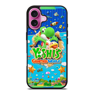 YOSHI CRAFTED WORLD GAMES POSTER iPhone 16 Plus Case Cover YOSHI CRAFTED WORLD GAMES POSTER iPhone 16 Plus Case Cover