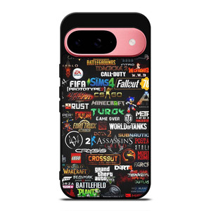 ALL GAMES LOGO CROSSOVER Google Pixel 9 Case Cover ALL GAMES LOGO CROSSOVER Google Pixel 9 Case Cover