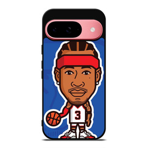 ALLEN IVERSON PHILADELPHIA SIXERS CARTOON Google Pixel 9 Case Cover ALLEN IVERSON PHILADELPHIA SIXERS CARTOON Google Pixel 9 Case Cover