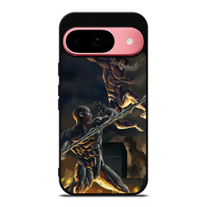 ATTACK ON TITAN VS WARHAMMER TITAN Google Pixel 9 Case Cover