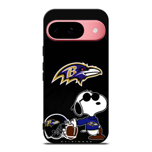 BALTIMORE RAVENS SNOOPY Google Pixel 9 Case Cover BALTIMORE RAVENS SNOOPY Google Pixel 9 Case Cover